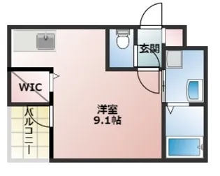 ステラウッド古市【1階】の間取り