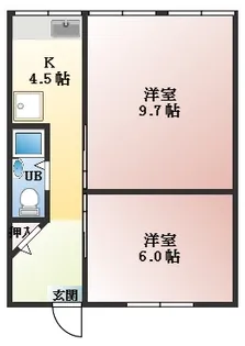 2Kの間取り画像