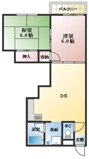 旭マンション【4階】の間取り