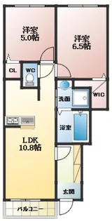 メゾン・ド・ミキPartⅥ【1階】の間取り
