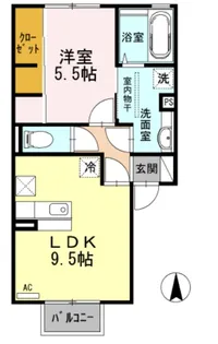 サンク藤貴【1階】の間取り