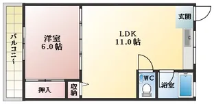 コーポ松田【3階】の間取り