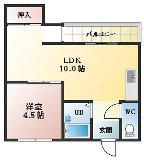 グレイスフルコーポイチカワⅡ【1階】の間取り