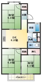 メゾンドール青葉【2階】の間取り