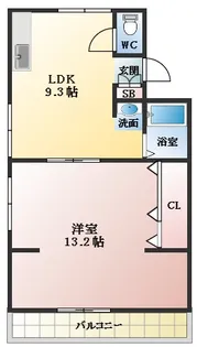 サンライズ藤井寺【3階】の間取り