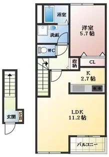 フィオレ【2階】の間取り