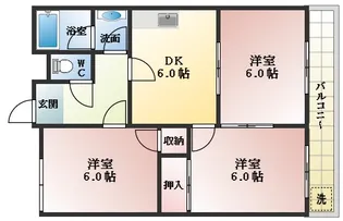 シティライフ川西【5階】の間取り