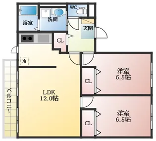 グランド・ソレイユ【1階】の間取り