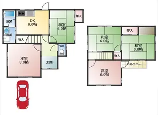 大阪府藤井寺市小山6丁目【一戸建】の間取り