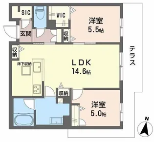 オーバチェア【1階】の間取り