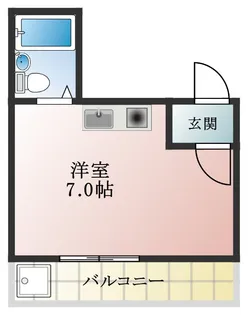 喜志マンション【1階】の間取り