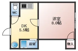 キタハイツ【2階】の間取り