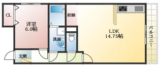 マツヤビルⅠ【6階】の間取り