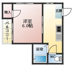 ロイヤルシャトー藤井寺Ⅰ【1階】の間取り