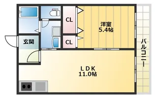 パティオヴィエント【2階】の間取り