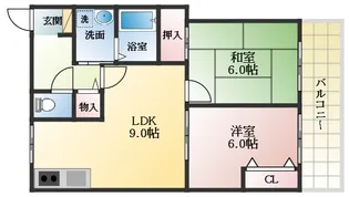 ボヌールⅡ【2階】の間取り