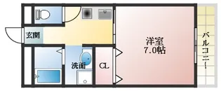 ラ・フォーレ本町【1階】の間取り