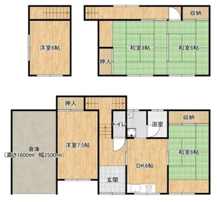 大阪府富田林市南大伴町2丁目【一戸建】の間取り