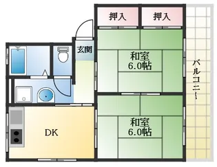 ソファレ杉山【1階】の間取り