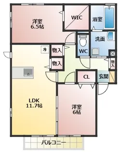 プランドール セレナA【2階】の間取り