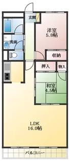 グランドメゾン津々山台【3階】の間取り
