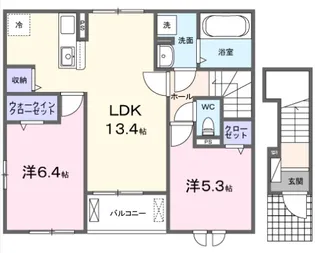 レフィナード 寿【2階】の間取り