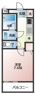 シエル金剛【2階】の間取り