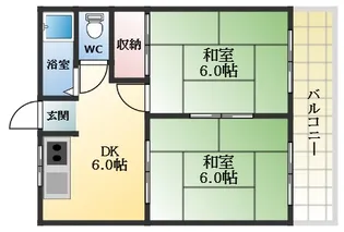 西口マンション【1階】の間取り