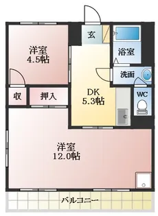 藤原マンション大井【4階】の間取り