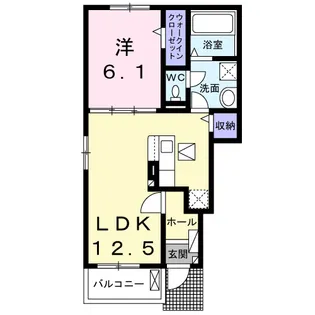 コンフォール【1階】の間取り