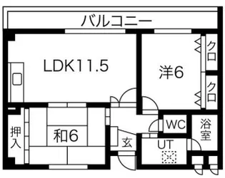 プロヴァンスイン松原【2階】の間取り