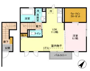 ビスクレッド【2階】の間取り