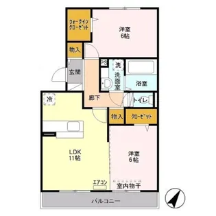 ストーク広瀬【3階】の間取り