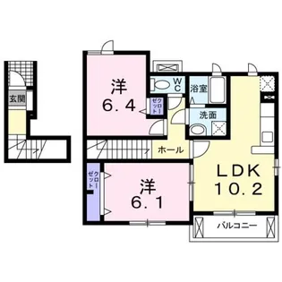 ベルナティオⅡ【2階】の間取り