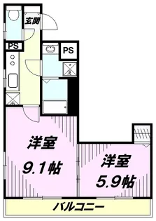リブリ・ディエス参番館【3階】の間取り