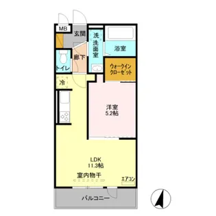 M&S KOWA Ⅱ【2階】の間取り