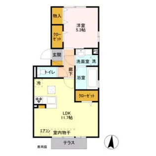 ルミナス【1階】の間取り