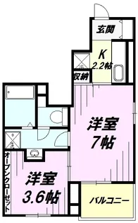 ケイ アイナ【1階】の間取り