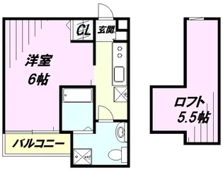 Belle Sweet 東所沢【1階】の間取り