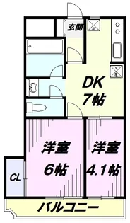 コスモスマンション東村山【3階】の間取り