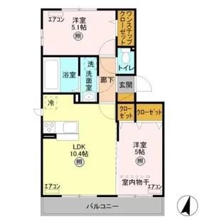 アミティエ Ⅲ【2階】の間取り