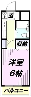 1Kの間取り画像