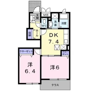 HONESTY・YOUⅡ【1階】の間取り