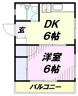 第一中野ハイツ【3階】の間取り