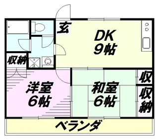 稲荷コーポ【101号室】の間取り