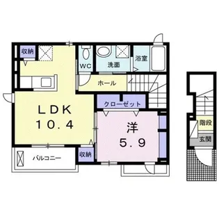 サンリットビレッジ【2階】の間取り