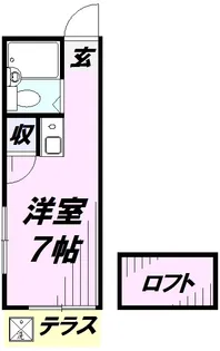 スペースコート秋津【1階】の間取り
