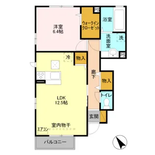 グラウクス C【101号室】の間取り