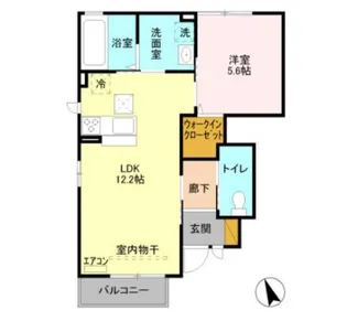 ラ・プリマベーラ B【1階】の間取り