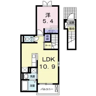 ウィーバー・ハウス【2階】の間取り